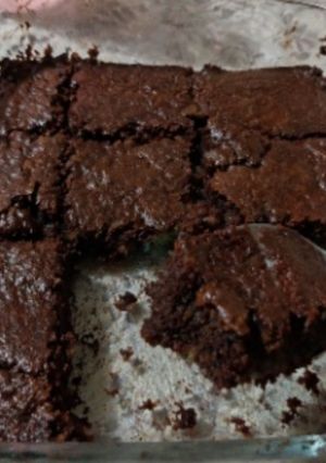 Una foto de Brownie de avena
