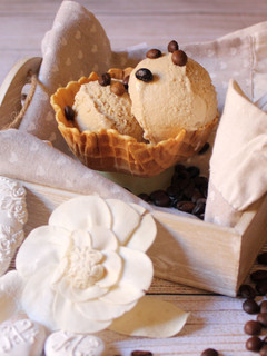 Una foto de Helado de café con Baileys