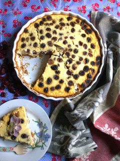 Una foto de Pastel de ricotta y arándanos