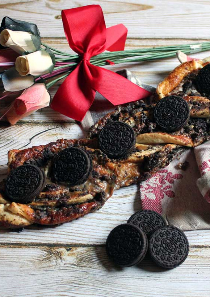 Una foto de Trenza de Oreo y dulce de leche