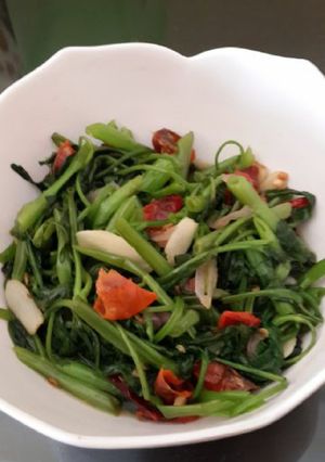Foto resep cah kangkung terasi