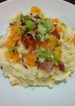 Foto resep Creamy Mashed Potato with Bacon Bits