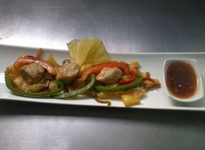 Una foto de Cerdo agridulce