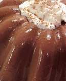 Gelatina de chocolate.