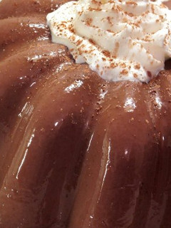 Una foto de Gelatina de chocolate.