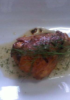 Una foto de Pollo con pistaches