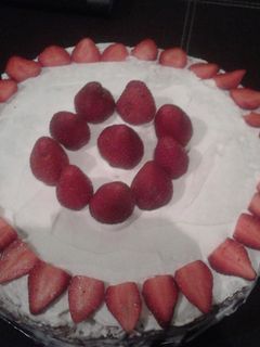 Una foto de Shoto Keki. (Pastel con fresas)