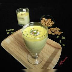 A picture of Kesar Badam milk shake.