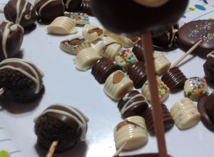 Una foto de Cake pops de oreo