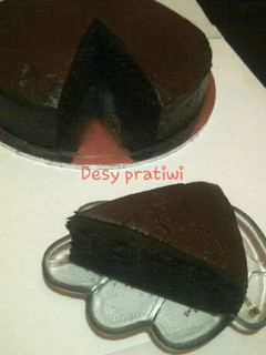 Foto resep simple steam chocolate cake