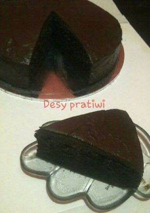 Foto resep simple steam chocolate cake