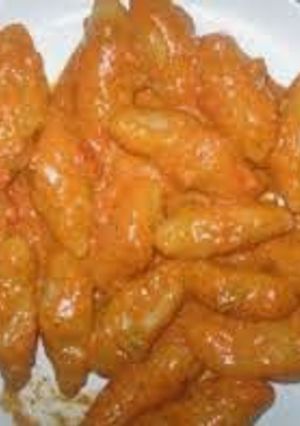 Una foto de Domplines ahogado en queso