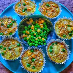 A picture of Veggie Oatmeal muffins (zero oil).