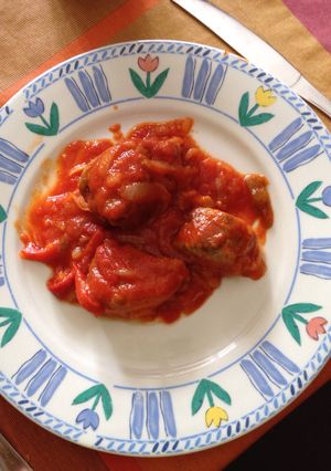Una foto de Bonito con tomate