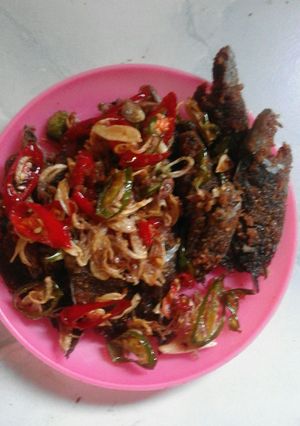 Foto resep Samu iwak basanga (samu ikan goreng)