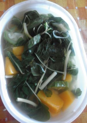 Foto resep Sayur bening bayam pitula waluh