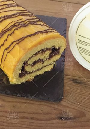Una foto de Torta coberta com Creme de Pasteleiro