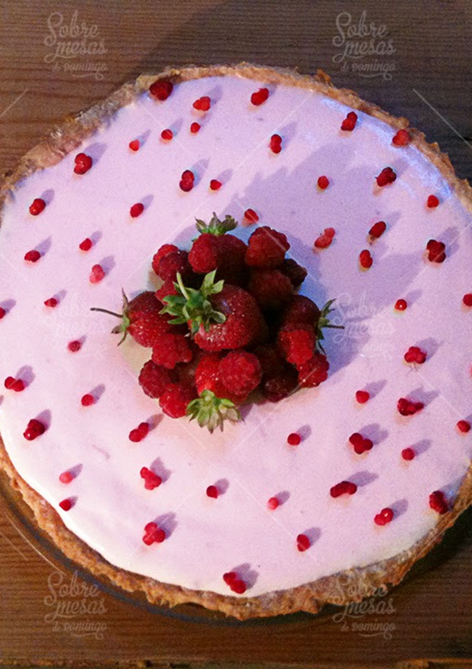 Una foto de Tarte fria de Iogurte