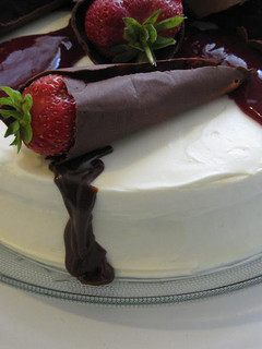 Una foto de Bolo Branco com Geleia de Frutos Vermelhos