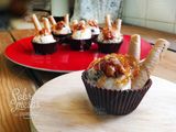 Gelado com nozes caramelizadas