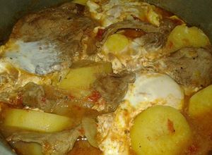 Una foto de Bifes a la criolla