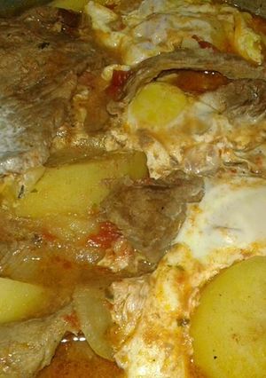 Una foto de Bifes a la criolla