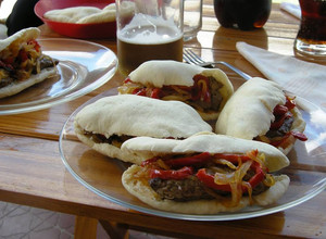 Una foto de Pan pita o pan árabe
