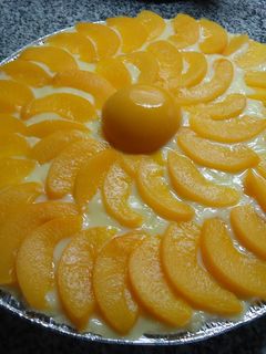 Una foto de Tarta de duraznos