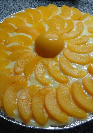 Una foto de Tarta de duraznos