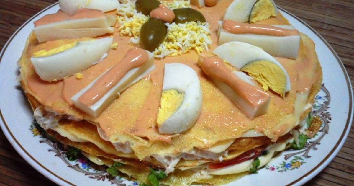 Torre de panqueques o fiambre Alemán Receta de Sabor a mamá- Cookpad