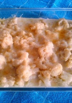 Una foto de Coliflor al gratín