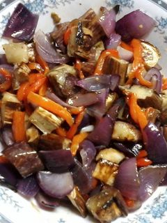 Una foto de Ensalada de verduras asadas a la parrilla