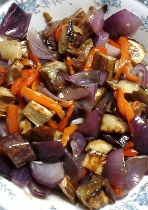 Una foto de Ensalada de verduras asadas a la parrilla