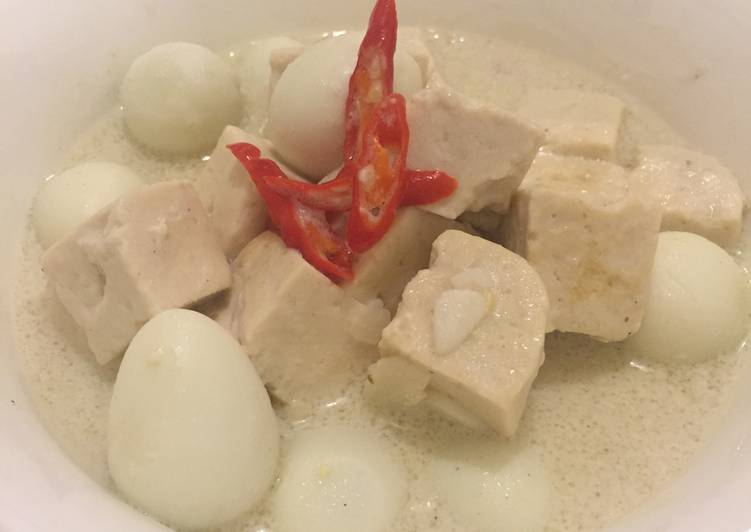 Tahu Telur Masak Santan