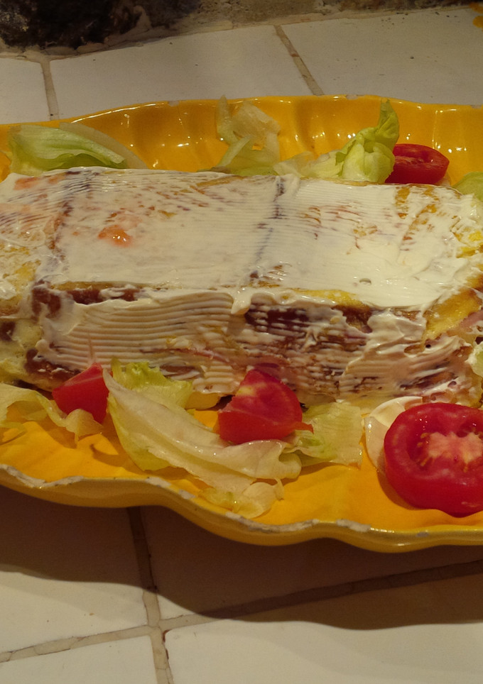 Una foto de Molde de jamón de york y queso