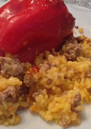 Una foto de Pimientos rellenos de arroz