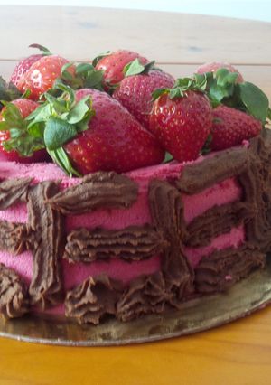 Una foto de Angel food cake