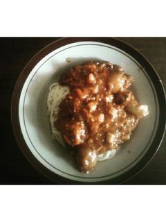 Foto resep Spaghetti Meatballs Barbeque Sauce