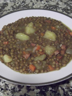 Una foto de Lentejas con chorizo