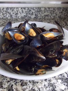 Una foto de Mejillones al vapor