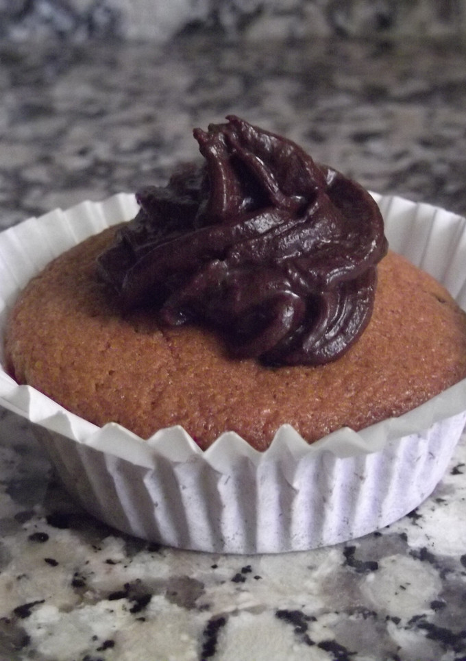 Una foto de Magdalenas con crema de chocolate