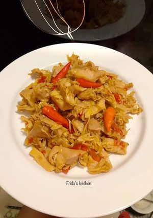 Foto resep Tumis mandai teri (kulit cempedak)