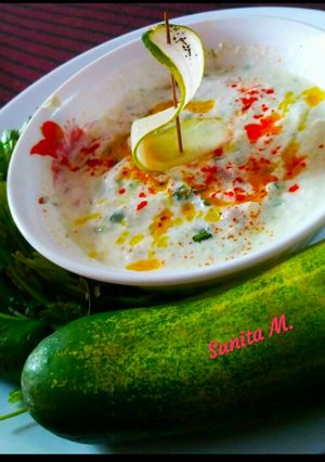 A picture of Pahadi kheere ka raita.