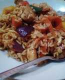 Arroz con Pollo y Vegetales BBQ