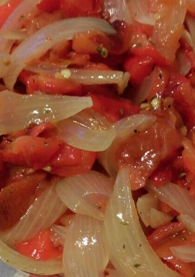 Una foto de Ensalada de pimientos asados