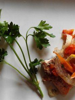 Una foto de Salmón al horno