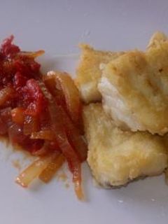 Una foto de Bacalao con fritada