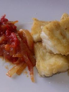 Una foto de Bacalao con fritada