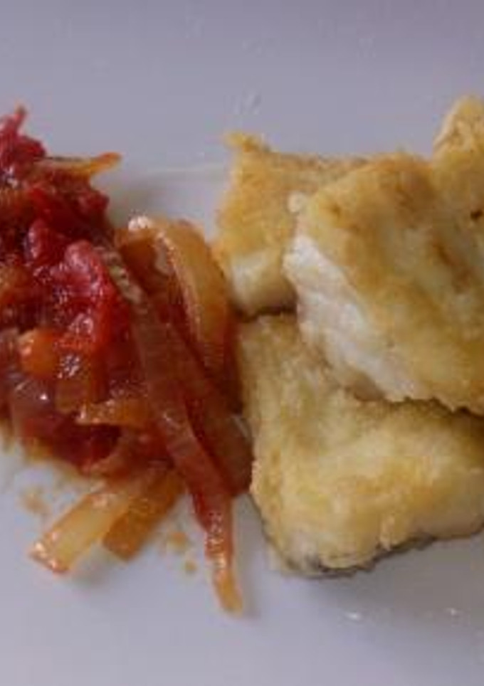 Una foto de Bacalao con fritada