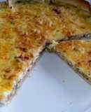Quiche vegetal con queso azul